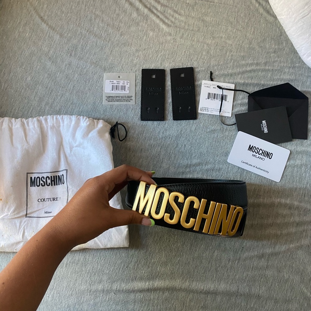 Moschino Black Belt